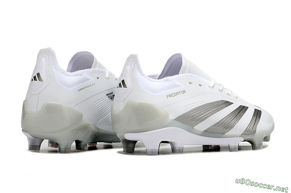 Men's Adidas Predator Accuracy.1 FG Football Boots - White/Silver/Grey 6