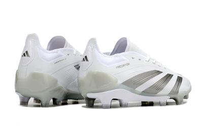 Men's Adidas Predator Accuracy.1 FG Football Boots - White/Silver/Grey