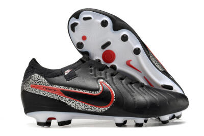 Men's Nike Tiempo Legend 10 Elite FG Football Boots - Black/Red/White