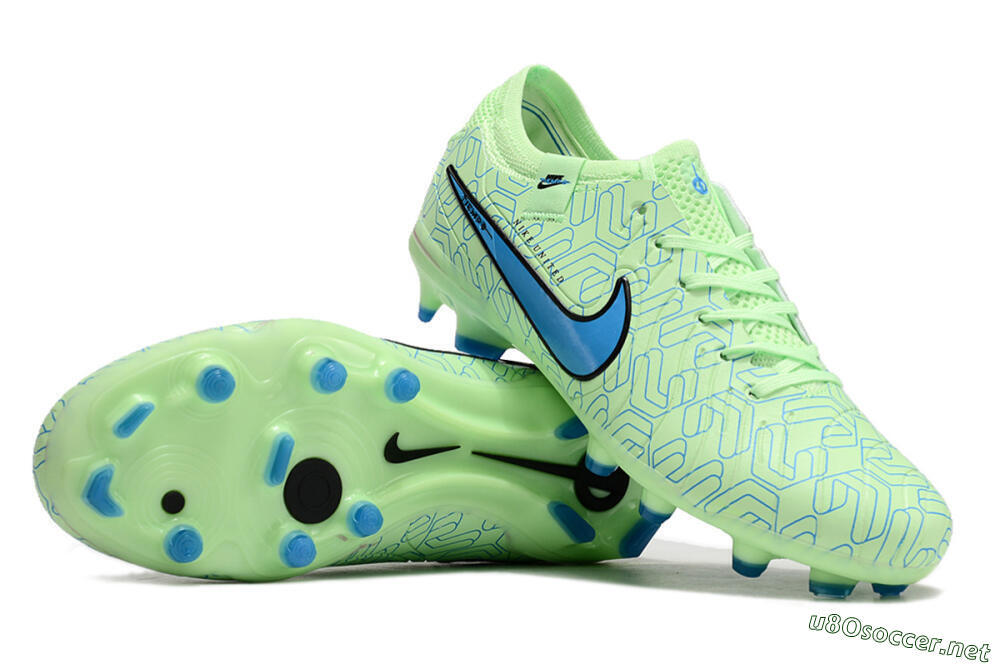 Men's Nike Tiempo Legend 10 Elite FG Football Boots - Green/Blue 1