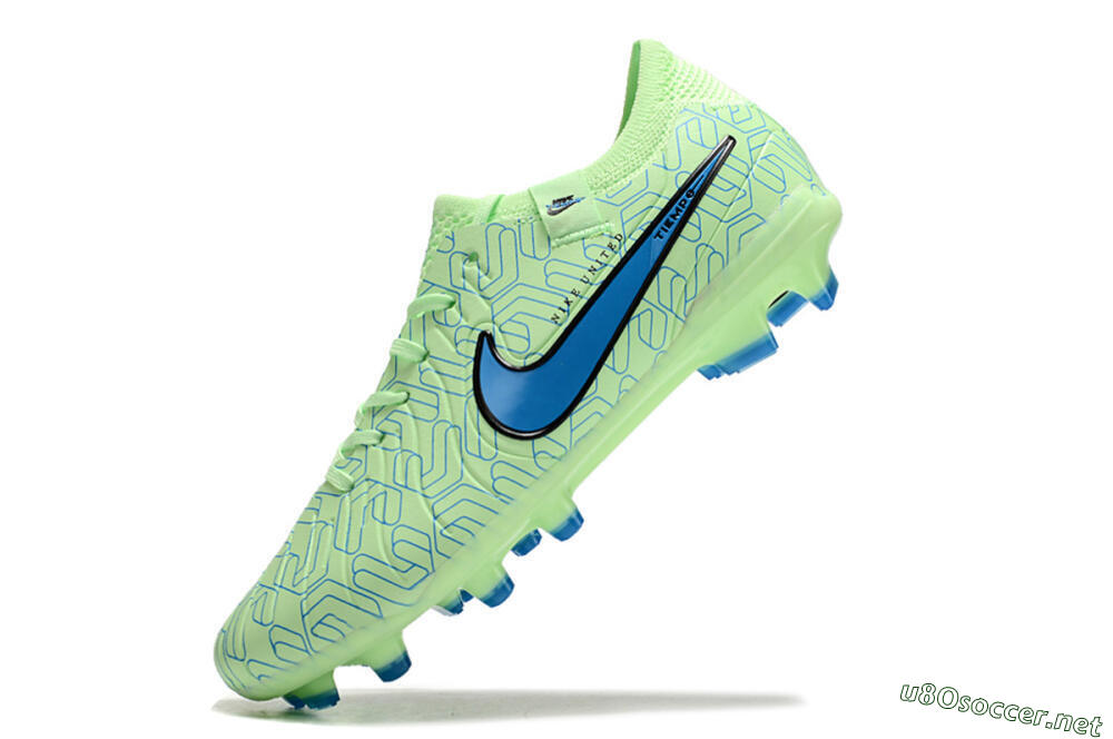 Men's Nike Tiempo Legend 10 Elite FG Football Boots - Green/Blue 5