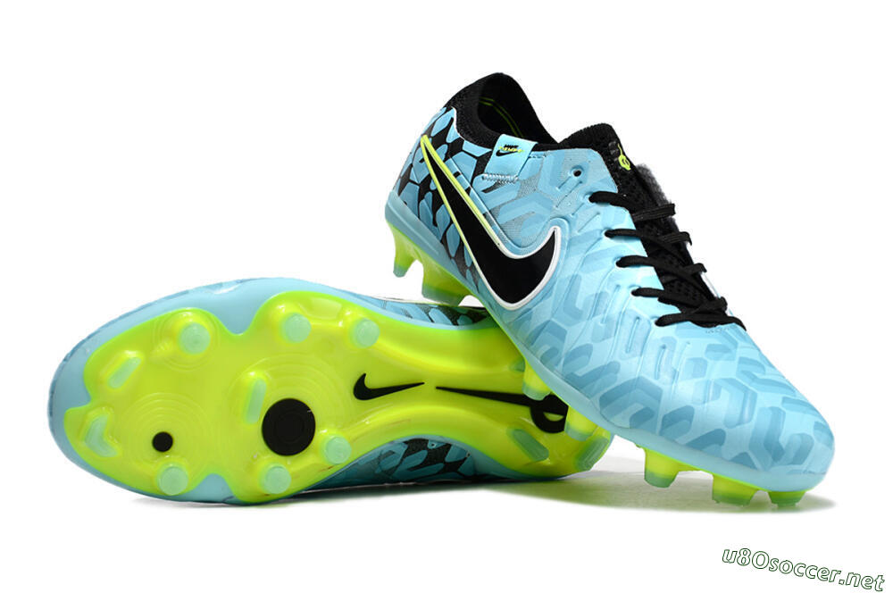 Men's Nike Tiempo Legend 10 Elite FG Football Boots - Jade/Black/Yellow 1
