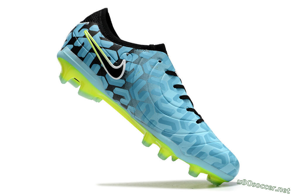 Men's Nike Tiempo Legend 10 Elite FG Football Boots - Jade/Black/Yellow 4