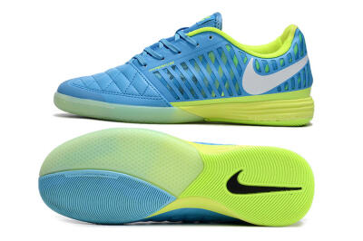 Men's Nike Lunar Gato 2 IC Football Shoes - Jade/White/Yellow