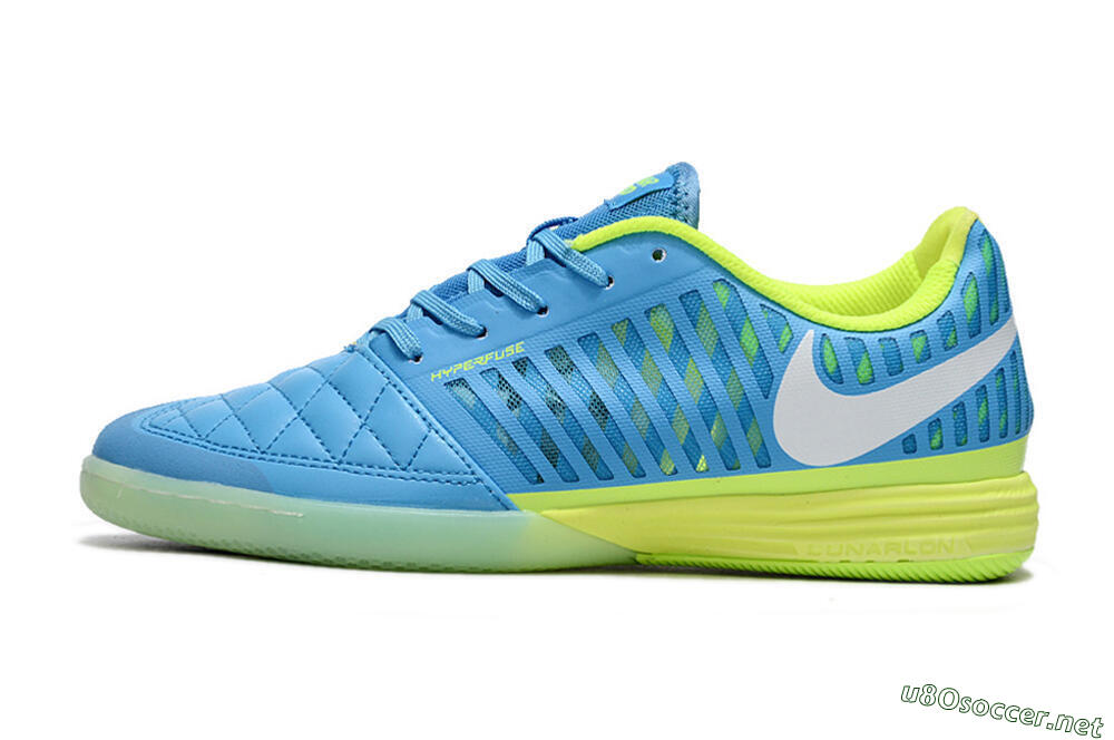 Men's Nike Lunar Gato 2 IC Football Shoes - Jade/White/Yellow 0
