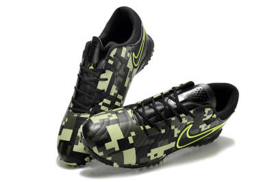 Men's Nike Tiempo Legend 10 TF Football Shoes - Black/Yellow/Camo