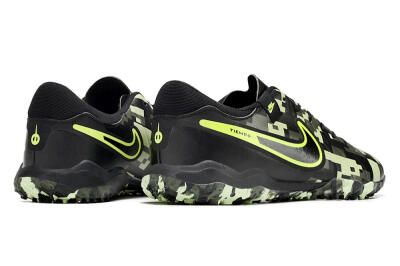 Men's Nike Tiempo Legend 10 TF Football Shoes - Black/Yellow/Camo