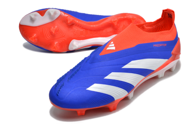Men's Adidas Predator Elite Laceless FG Football Boots - Blue/White/Red