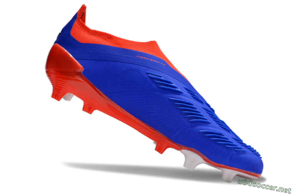 Men's Adidas Predator Elite Laceless FG Football Boots - Blue/White/Red 4