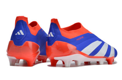 Men's Adidas Predator Elite Laceless FG Football Boots - Blue/White/Red