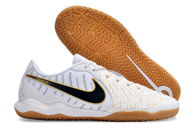 Men's Nike Tiempo Legend 10 Academy IC Football Shoes - White/Gold/Black