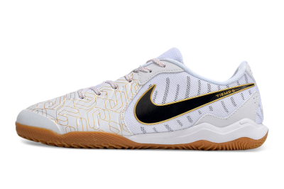 Men's Nike Tiempo Legend 10 Academy IC Football Shoes - White/Gold/Black