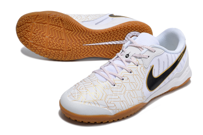 Men's Nike Tiempo Legend 10 Academy IC Football Shoes - White/Gold/Black
