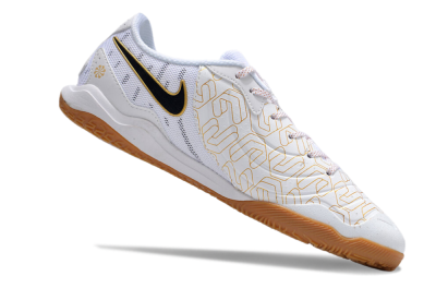 Men's Nike Tiempo Legend 10 Academy IC Football Shoes - White/Gold/Black