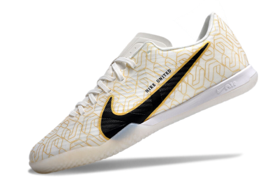 Men's Nike Air Zoom Mercurial Vapor 15 Academy IC Football Shoes - White/Gold/Black