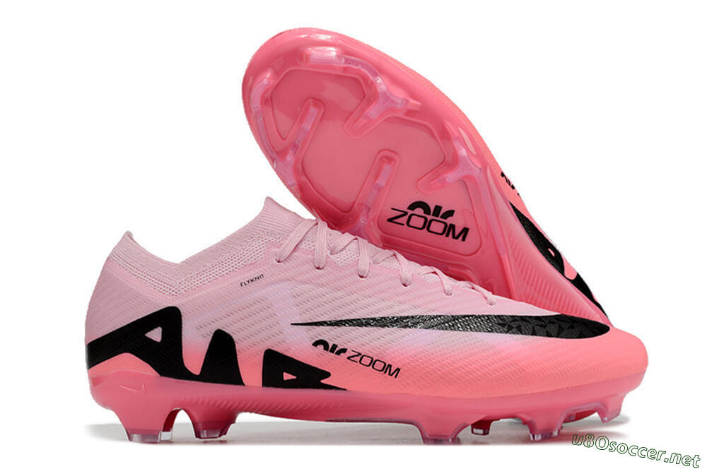 Men's Nike Air Zoom Mercurial Vapor 15 Elite FG Football Boots - Pink/Black 2