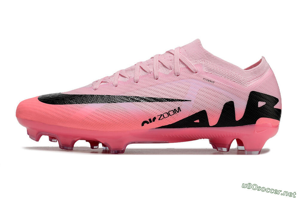 Men's Nike Air Zoom Mercurial Vapor 15 Elite FG Football Boots - Pink/Black 0
