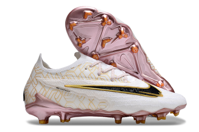 Men's Nike Phantom GX Elite United Golden Pack FG Football Boots - White/Metallic Gold/Black