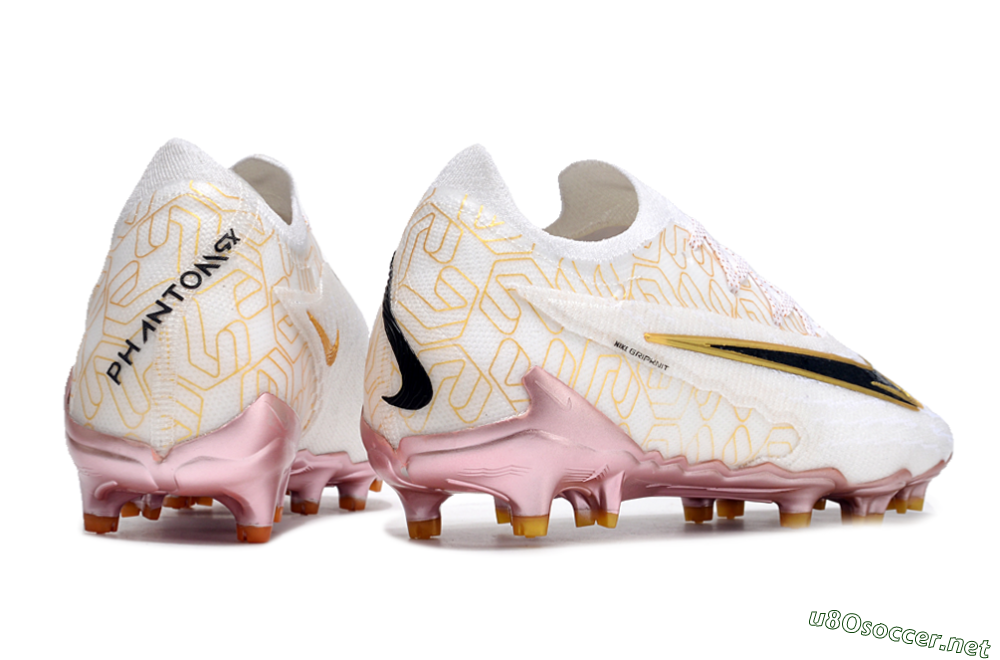 Men's Nike Phantom GX Elite United Golden Pack FG Football Boots - White/Metallic Gold/Black 6