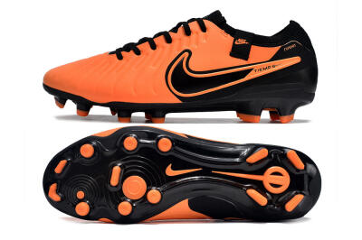Men's Nike Tiempo Legend 10 Elite FG Football Boots - Orange/Black