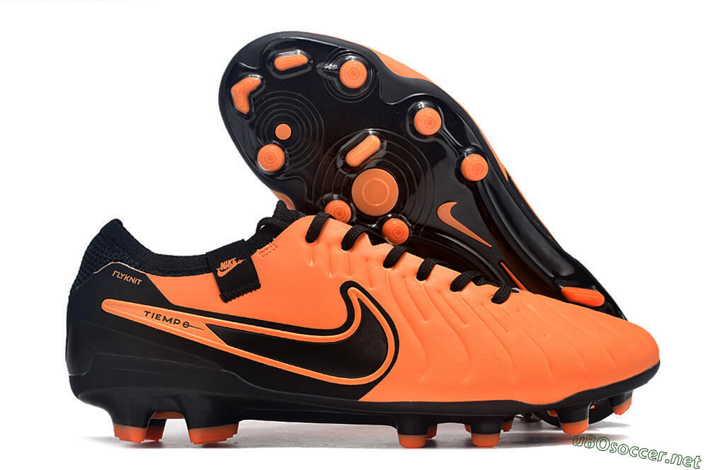 Men's Nike Tiempo Legend 10 Elite FG Football Boots - Orange/Black 2