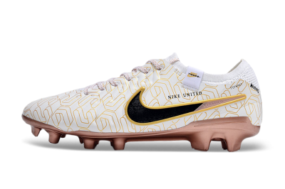 Men's Nike Tiempo Legend 10 Elite FG Football Boots - White/Gold/Black