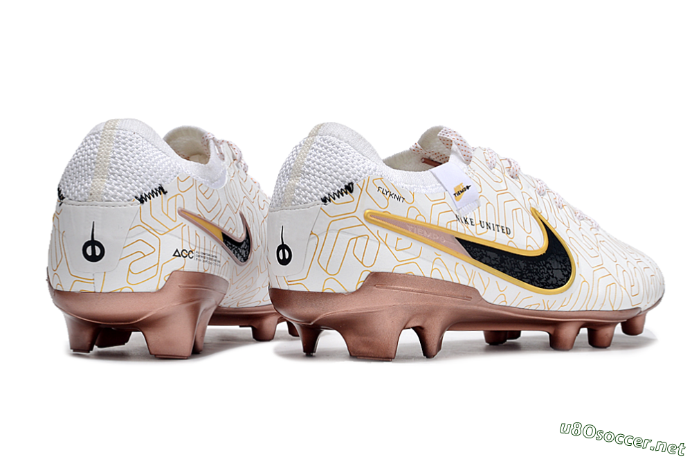 Men's Nike Tiempo Legend 10 Elite FG Football Boots - White/Gold/Black 6