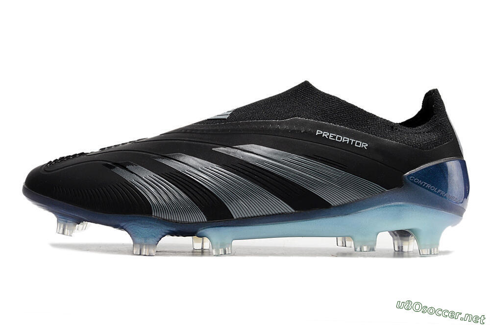 Men's Adidas Predator 24 Elite LL FG Football Boots - Black/Silver/Jade 0