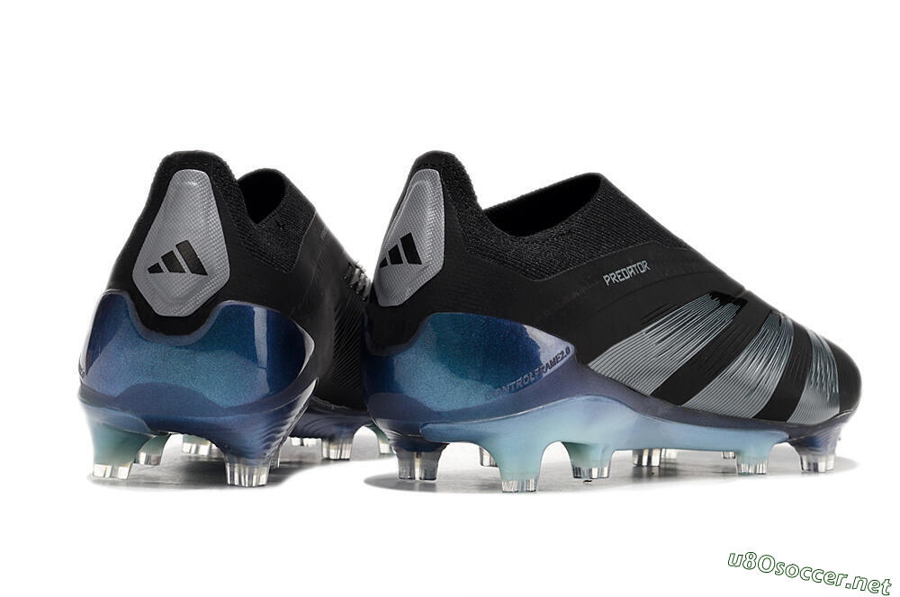 Men's Adidas Predator 24 Elite LL FG Football Boots - Black/Silver/Jade 6