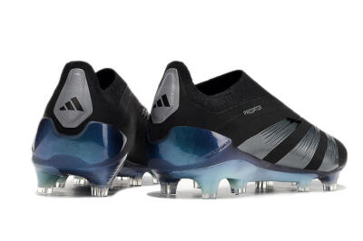 Men's Adidas Predator 24 Elite LL FG Football Boots - Black/Silver/Jade