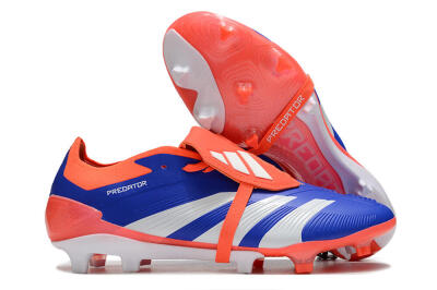 Men's Adidas Predator Elite Foldover Tongue FG Football Boots - Blue/Red/White