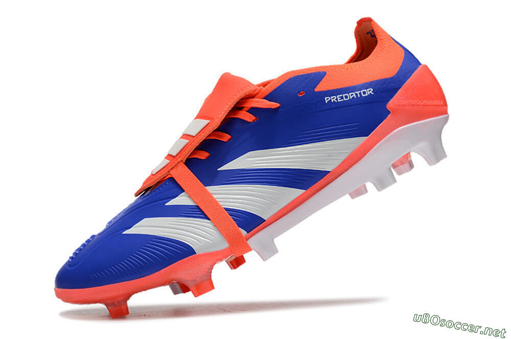 Men's Adidas Predator Elite Foldover Tongue FG Football Boots - Blue/Red/White 5