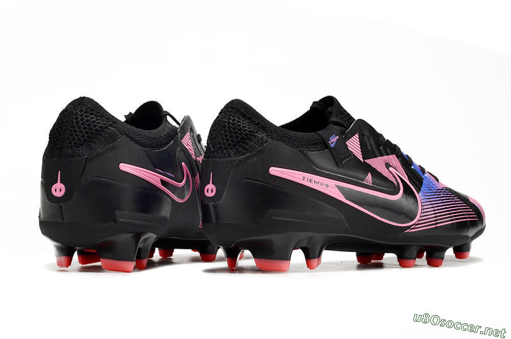 Men's Nike Tiempo Legend 10 Elite FG Football Boots - Black/Pink/Blue 6