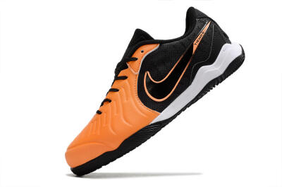 Men's Nike Tiempo Legend 10 Elite IC Football Shoes - Orange/Black/White