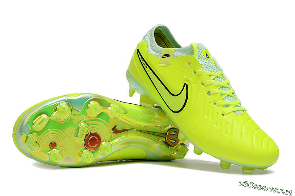 Men's Nike Tiempo Legend 10 Elite FG Football Boots - Yellow/Jade/Gold 1