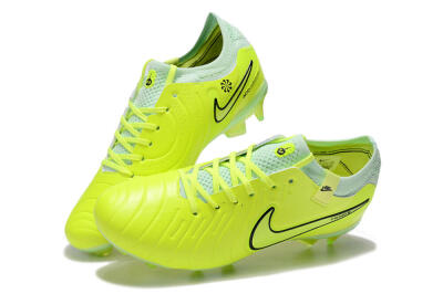 Men's Nike Tiempo Legend 10 Elite FG Football Boots - Yellow/Jade/Gold