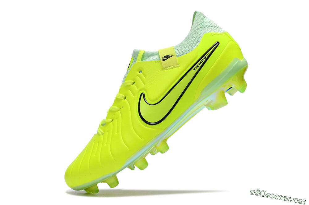 Men's Nike Tiempo Legend 10 Elite FG Football Boots - Yellow/Jade/Gold 5
