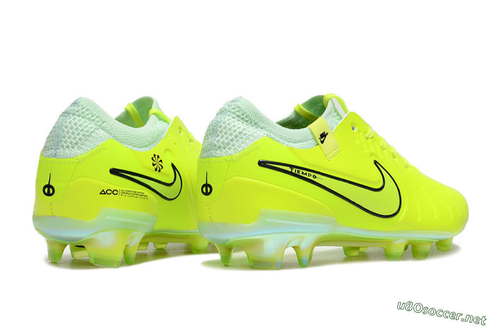 Men's Nike Tiempo Legend 10 Elite FG Football Boots - Yellow/Jade/Gold 6