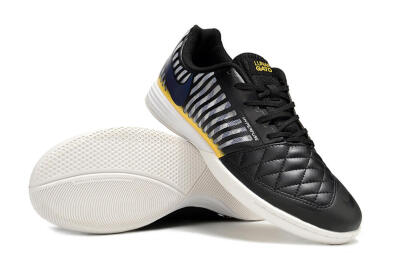 Unisex Nike Lunar Gato 2 IC Football Shoes - Black/Blue/Yellow