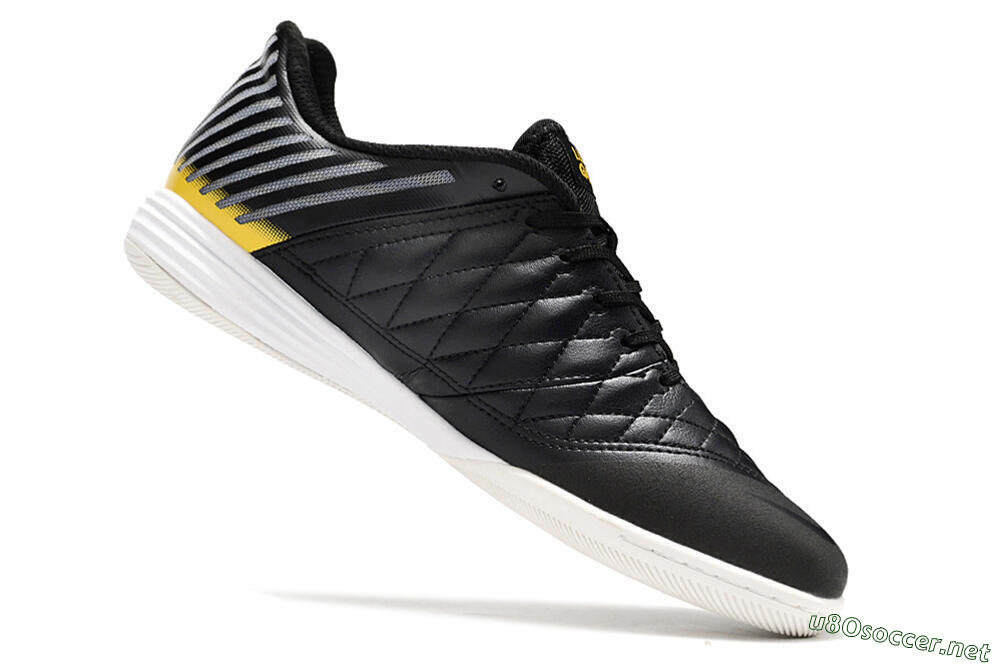 Unisex Nike Lunar Gato 2 IC Football Shoes - Black/Blue/Yellow 4