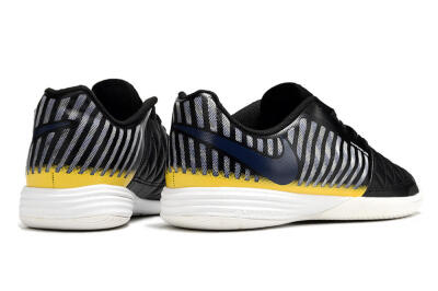 Unisex Nike Lunar Gato 2 IC Football Shoes - Black/Blue/Yellow
