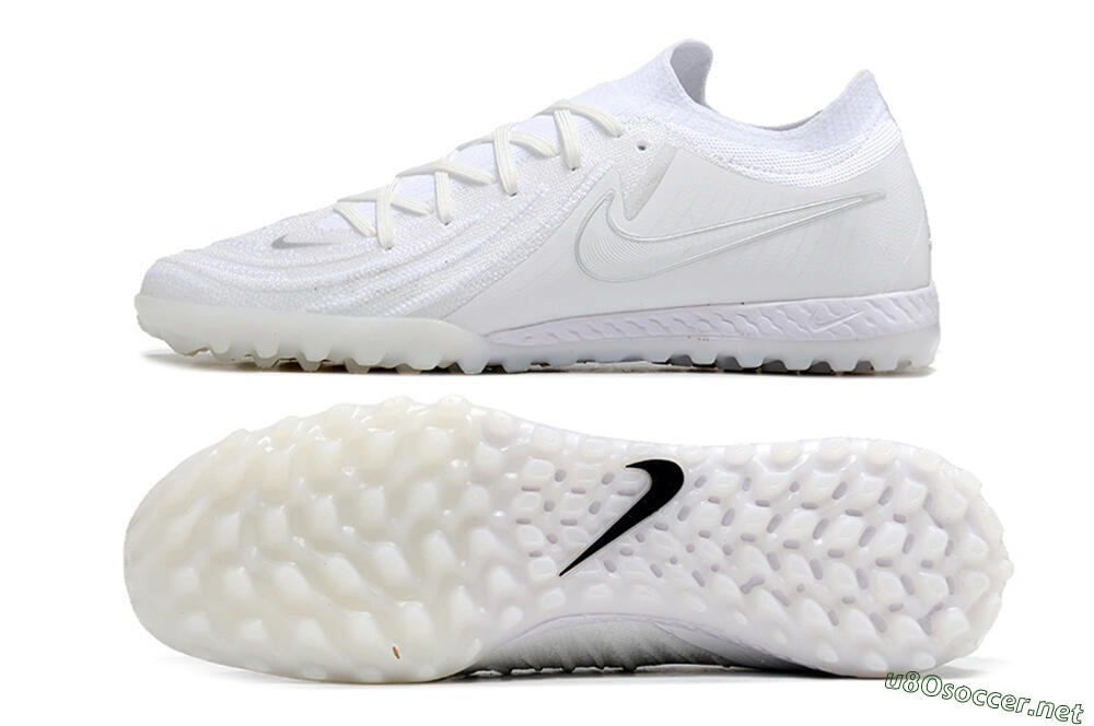 Men's Nike Phantom GX 2 Elite TF Football Shoes - White/Black 1