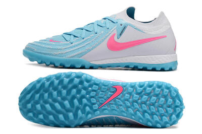 Men's Nike Phantom GX 2 Elite TF Football Shoes - Blue/White/Pink