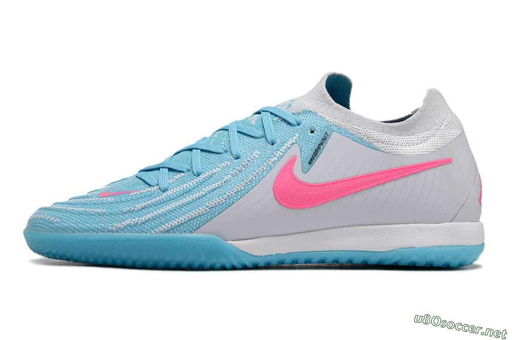Men's Nike Phantom GX 2 Elite IC Football Shoes - Blue/White/Pink 0