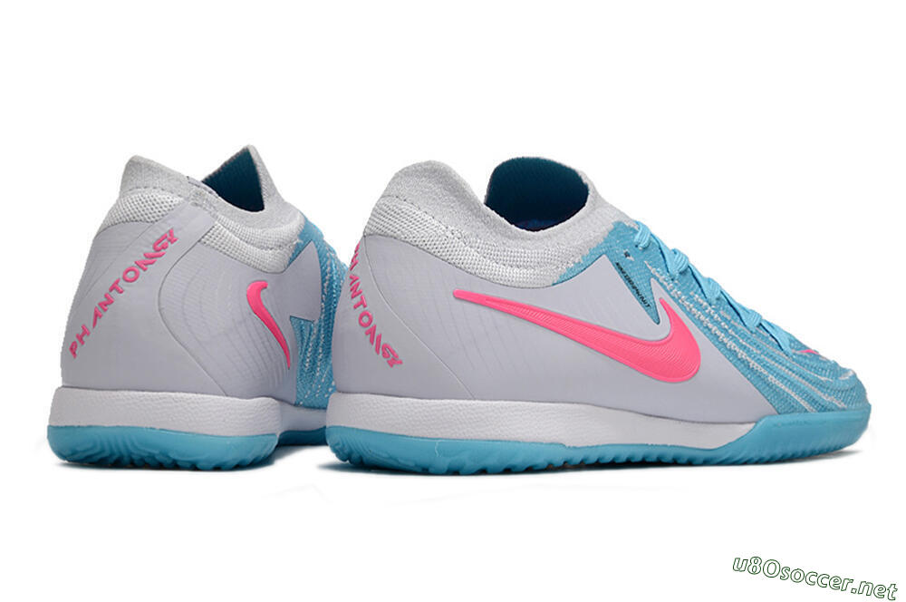 Men's Nike Phantom GX 2 Elite IC Football Shoes - Blue/White/Pink 6