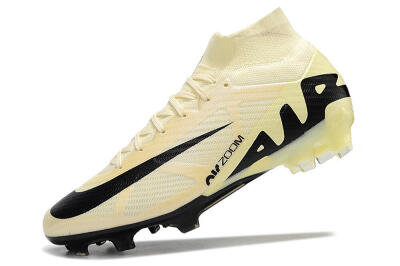 Men's Nike Air Zoom Mercurial Superfly 9 Elite FG Football Boots - Beige/Black