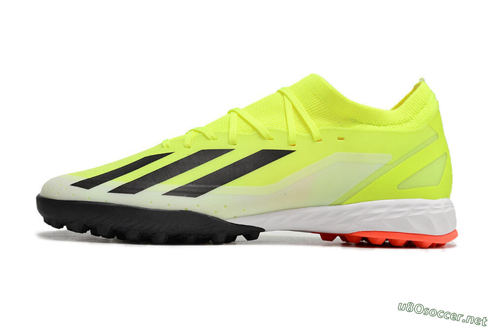 Men's Adidas X Crazyfast.3 TF Football Shoes - Yellow/Black/Red 0