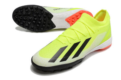 Men's Adidas X Crazyfast.3 TF Football Shoes - Yellow/Black/Red