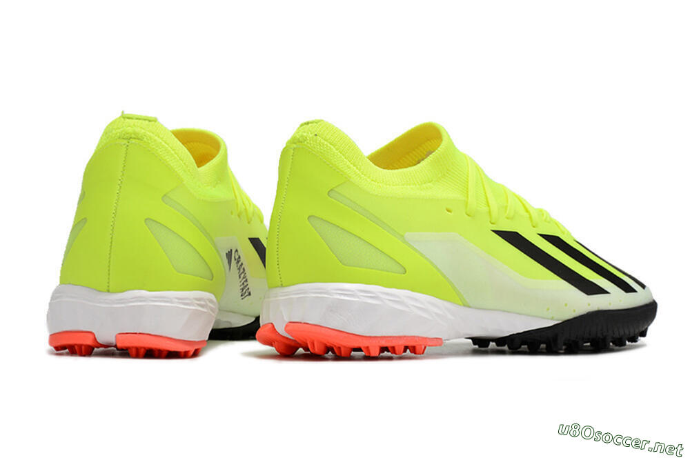 Men's Adidas X Crazyfast.3 TF Football Shoes - Yellow/Black/Red 6