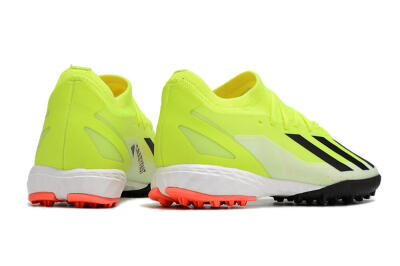 Men's Adidas X Crazyfast.3 TF Football Shoes - Yellow/Black/Red